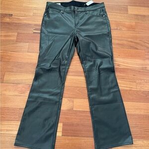 GAP Baby Boot Mid Rise Vegan Leather Pants